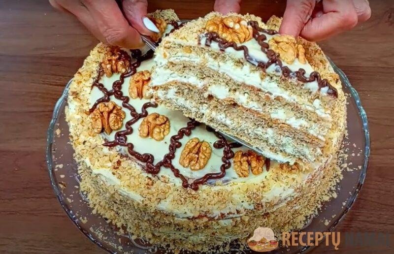 Торт Баку из 80-х: готовится проще, чем кажется. Эффектный ореховый торт из доступных продуктов