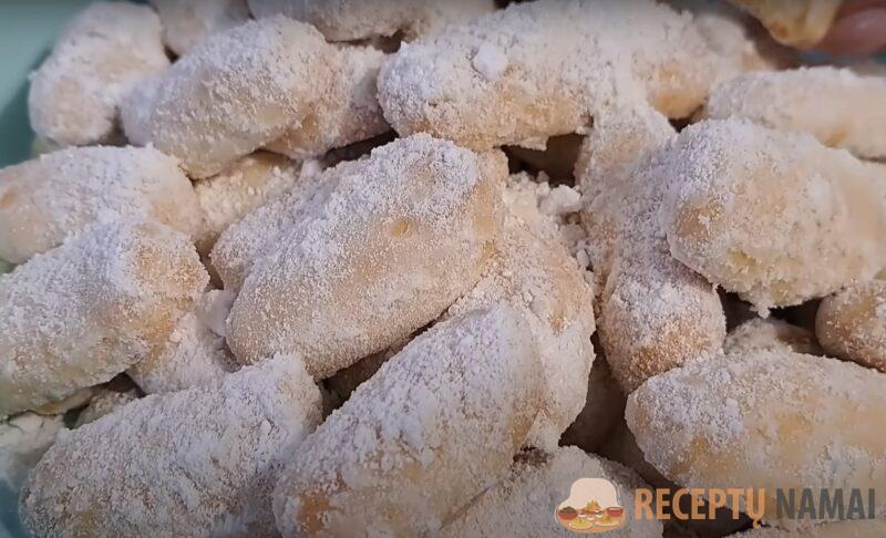 Без дрожжей, соды и разрыхлителя. Нежное печенье "Снежок"