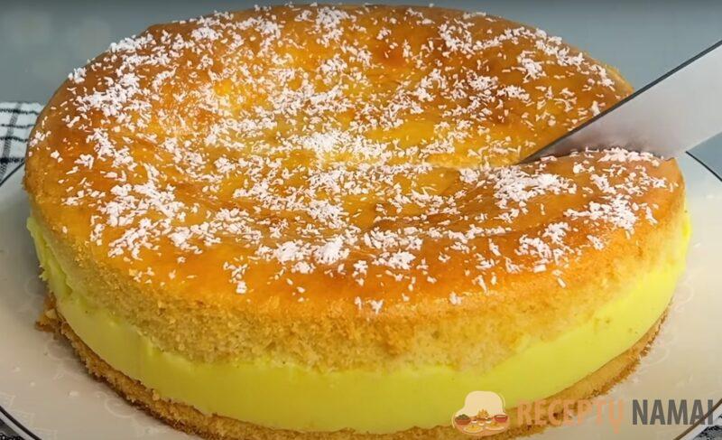 Лимонный пирог за 20 минут. Какой же вкусный: просто "тает во рту"