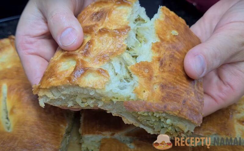 Экспресс пирог с капустой. Тесто просто "Сказка" - палочка выручалочка для любой несладкой выпечки