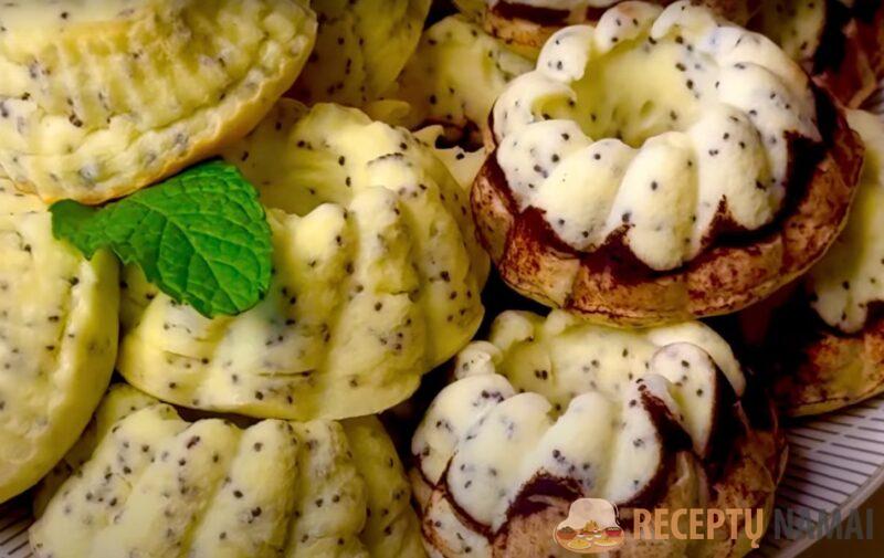 Быстрый творожный десерт без муки и масла. Простые и вкусные кексы "Внуки у порога"