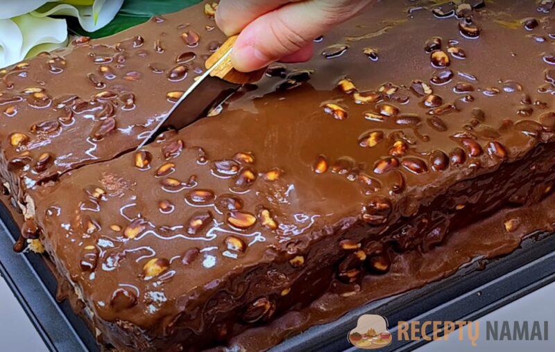 Он подойдёт для любого случая. Вкусный торт с какао-кремом и шоколадной глазурью: отличный десерт для праздника