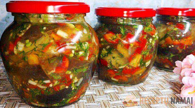 Маринованные баклажаны, как грибы на зиму. Рецепт наших мам и бабушек: с чесноком и перцем