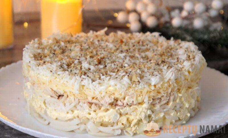 Новогодний салат "Афродита". На праздничном столе вкуснее блюда не было