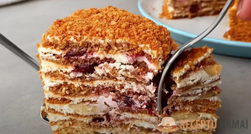 Необычный "Медовик". Рецепт, который хотели запатентовать: коржи без масла