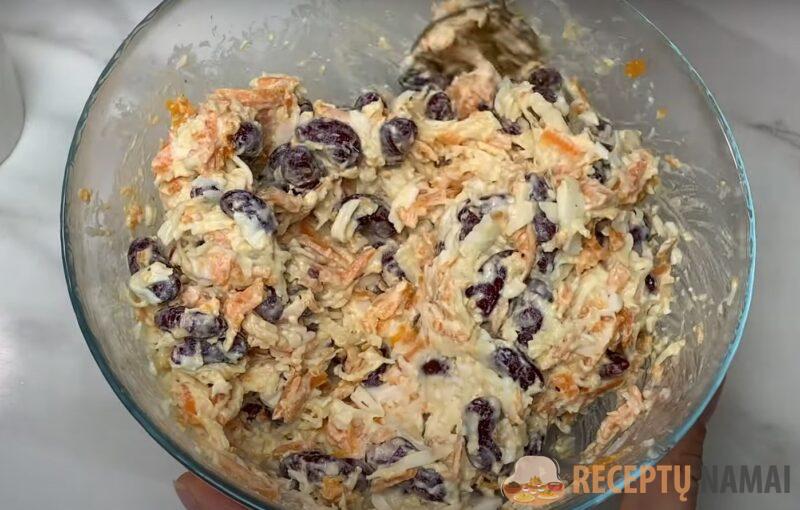 Беру банку фасоли и готовлю вкусный салат за 5 минут. Рецепт из простых продуктов