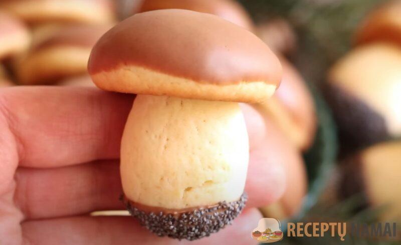 Сказочное печенье "Грибная поляна". Простой и вкусный рецепт к чаю: дети просто в восторге