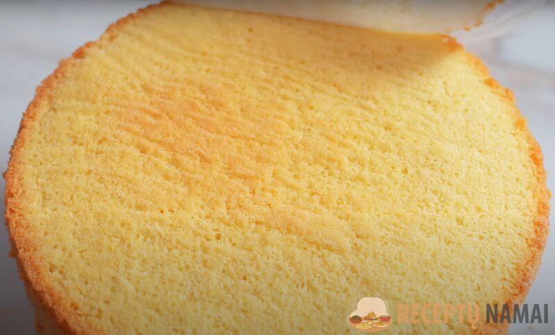 Пышный бисквит без добавления разрыхлителя. Не опадает, всегда получается высокий и воздушный