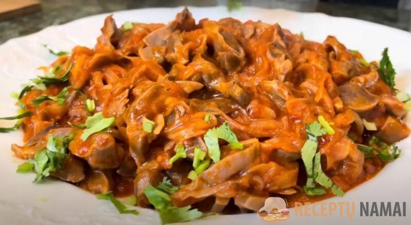 Сода поможет. Сочные куриные желудочки в соусе: простой и вкусный рецепт