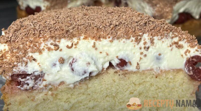 Нежный и вкусный вишнёвый торт "Наслаждение". Хороший десерт на день рождения