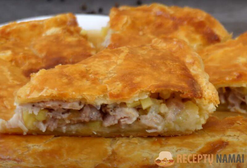 Сочный пирог с курицей: обалденно вкусный. По-другому и не скажешь