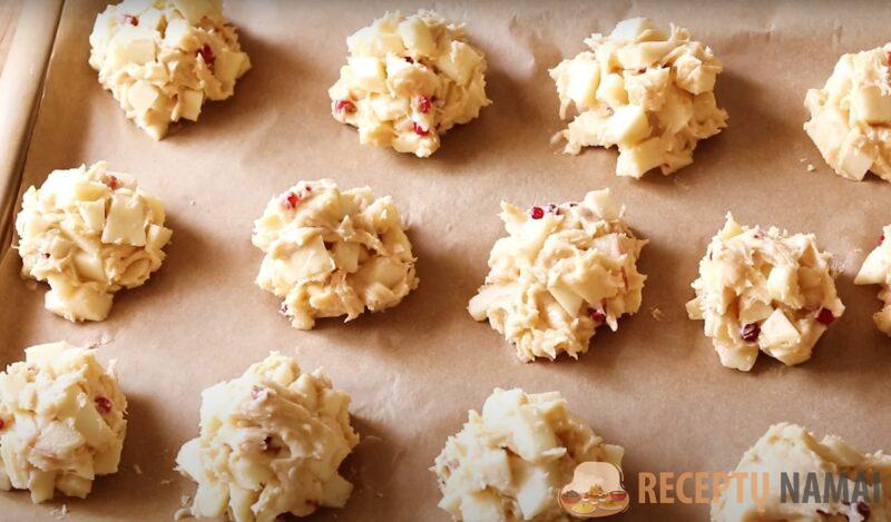 Яблочное печенье "Нежность" с кусочками яблок. Справится даже ребенок