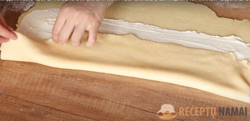 Творожные завитушки с начинкой. Аппетитное лакомство к чаю