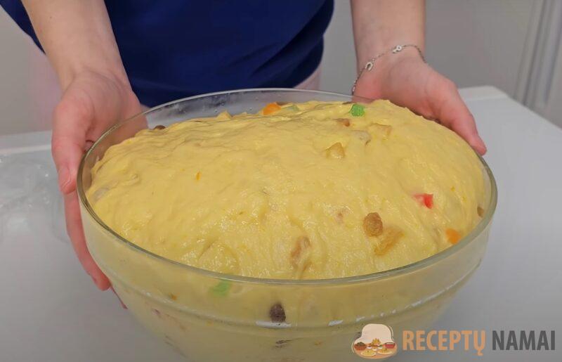 Пасхальный "Панеттоне" на ночной опаре. Проверенный рецепт на сливках из обычной муки