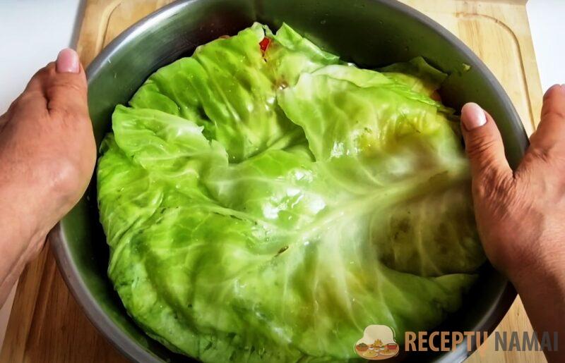 Квашеный фаршированный перец с капустой. Вкуснее закуски не пробовала