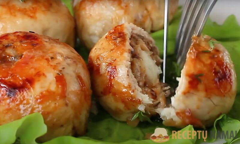 Куриные шарики с секретной начинкой. Так куриную грудку вы ещё не готовили