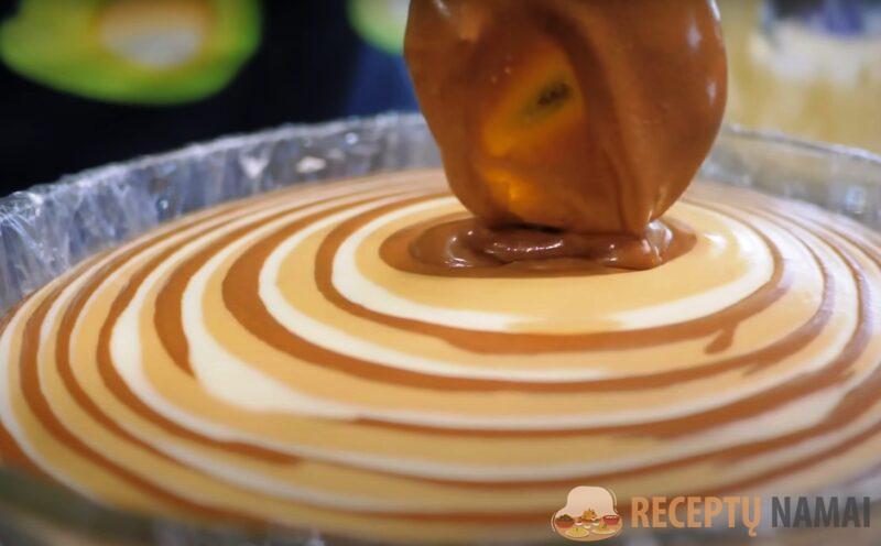 Торт "Зебра" без печенья и муки. Давно забытый рецепт из кулинарного журнала