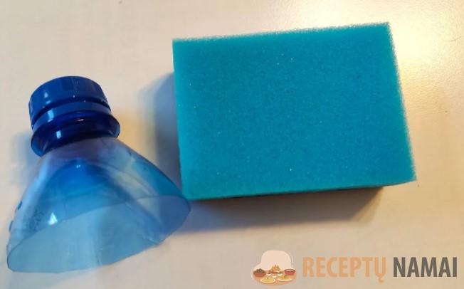 Теперь мытье посуды стало для меня немного легче. Все благодаря нехитрой самоделке из бутылки и губки