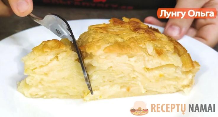 Много начинки и мало теста! Яблочный пирог на кефире, вкуснее чем шарлотка