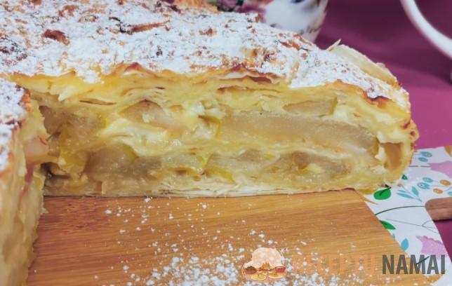 Даже тесто делать не надо! Пирог из лаваша с яблоками: быстро и просто