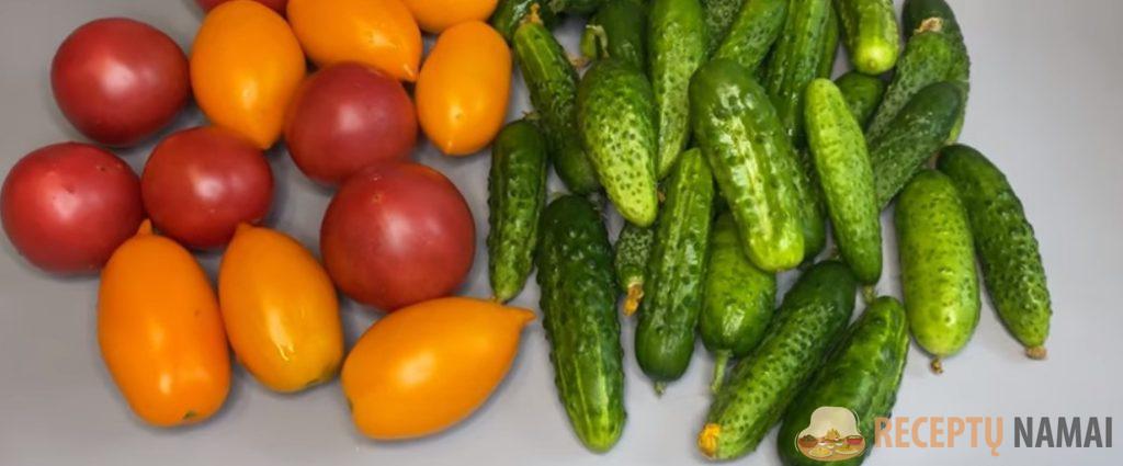 Помидоры с огурцами по-корейски! Каждый год закрываю на 5 банок больше и не хватает