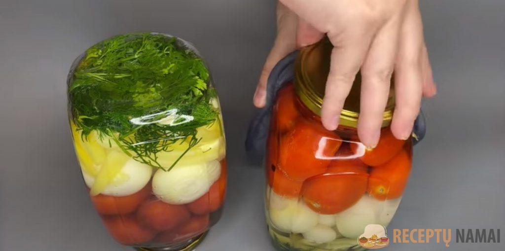 Маринованные томаты с болгарским перцем и зеленью! Обалденные помидоры на зиму - нравятся всем