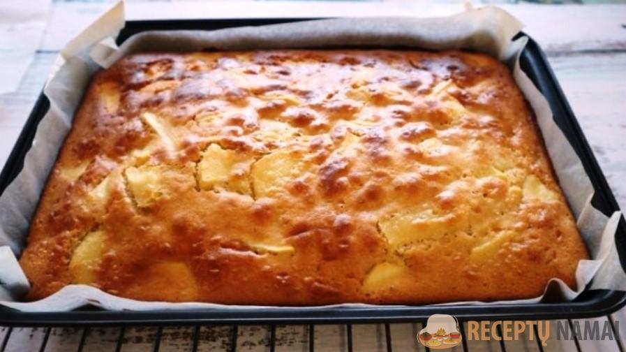 Яблочный пирог за 20 минут! Простой и вкусный