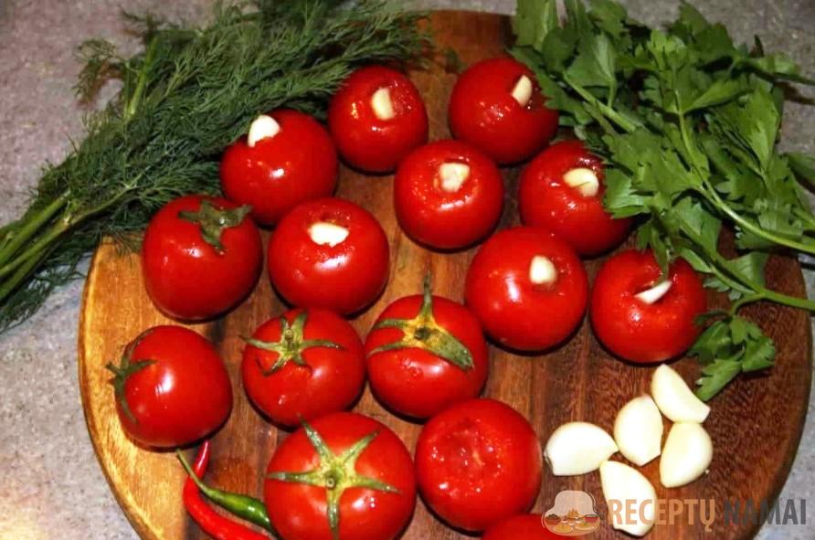 Помидоры "В снегу" с чесноком на зиму! На 1 литровую банку и на 3 л ‒ пальчики оближешь