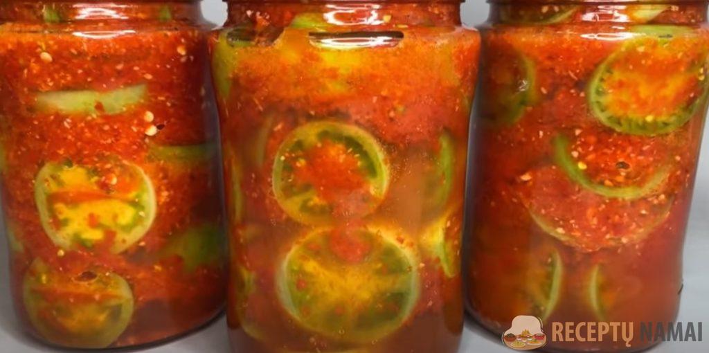 Этот рецепт зеленых помидор выпрашивают все. Вкуснейшие зеленые помидоры на зиму