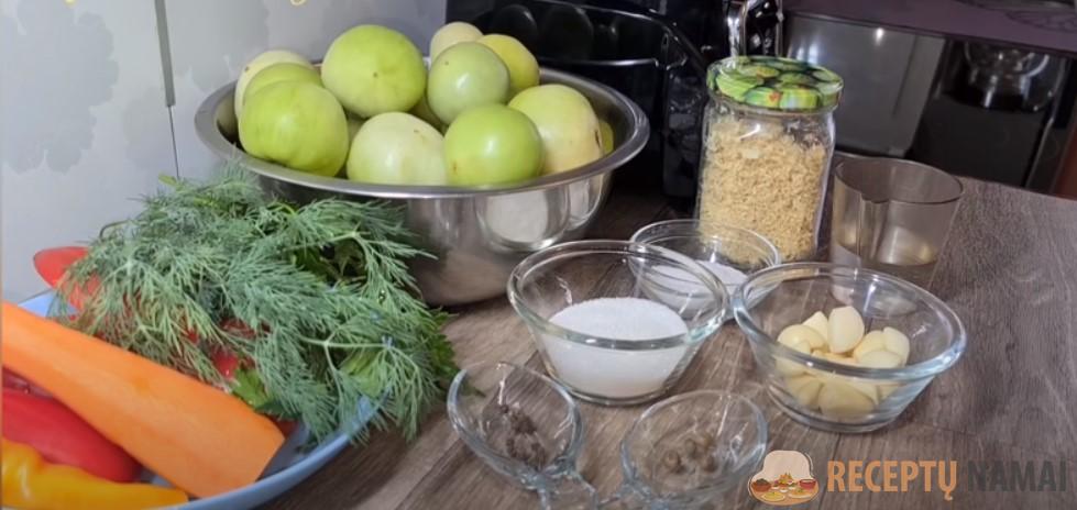 Зеленые помидоры на зиму с хреном! Самый вкусный рассол нашему по семейному рецепту