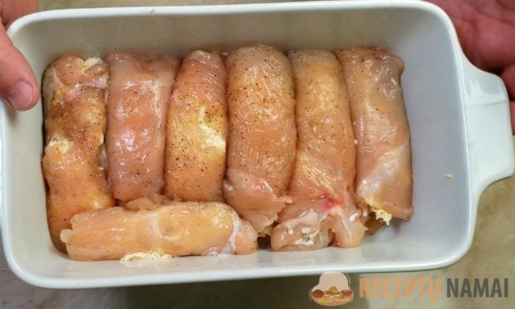 Рецепт куриных рулетов