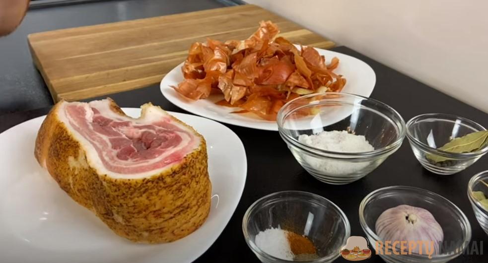 Сало в луке, вкуснее чем мясо. По старинному рецепту