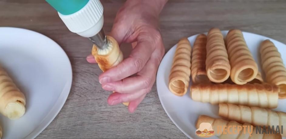 Любимое лакомство, вкусно и не сложно! Трубочки с кремом