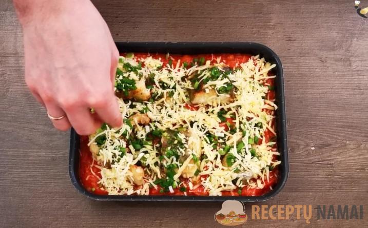 Минтай «по-провансальски», получается очень вкусно. Семье понравилось, попросили готовить так чаще