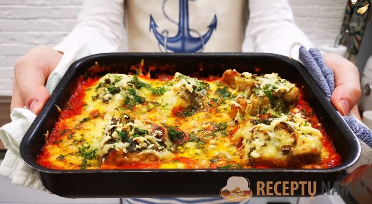 Минтай «по-провансальски», получается очень вкусно. Семье понравилось, попросили готовить так чаще