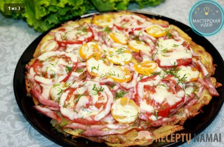 «Пицца» из картошки вкуснее, чем обычная:  без духовки, без муки и всего за 30 минут (делюсь простым рецептом)