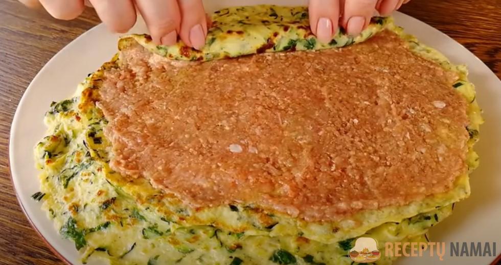 Пока есть кабачки, готовлю так. Вкусный и полезный обед на сковороде