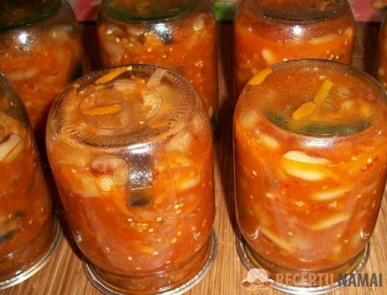 Баклажаны с фасолью – вкуснейший салат на зиму! Обязательные заготовки в нашей семье