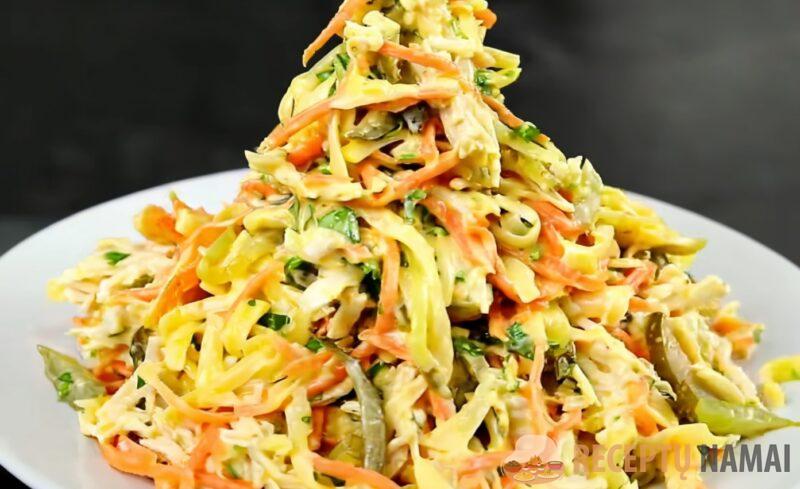 Салат с курицей и корейской морковью. Пикантное Новогоднее блюдо для Огненной Лошади!