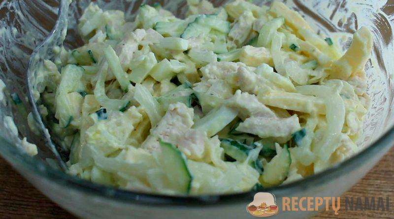 Вкусный и нежный салат за 5 минут. Простой рецепт: всем гостям понравился