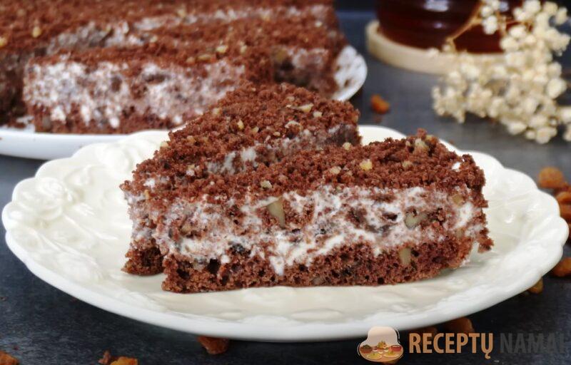 Нежный, воздушный, шоколадный торт «Пища богов» — идеален для чаепития в кругу семьи!