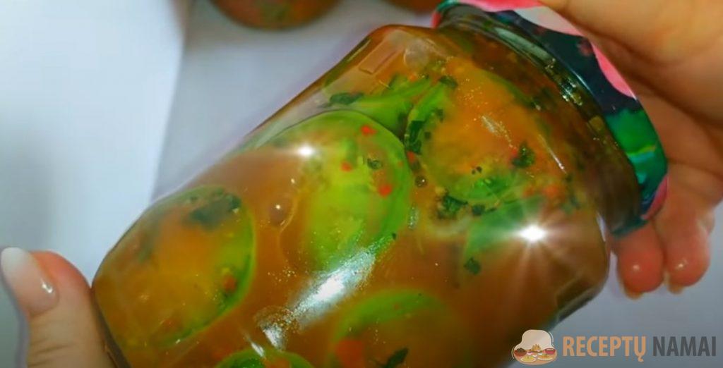 Знала бы раньше приготовила бы больше в том году. Зеленые помидоры по-грузински. Буду закатывать много порций