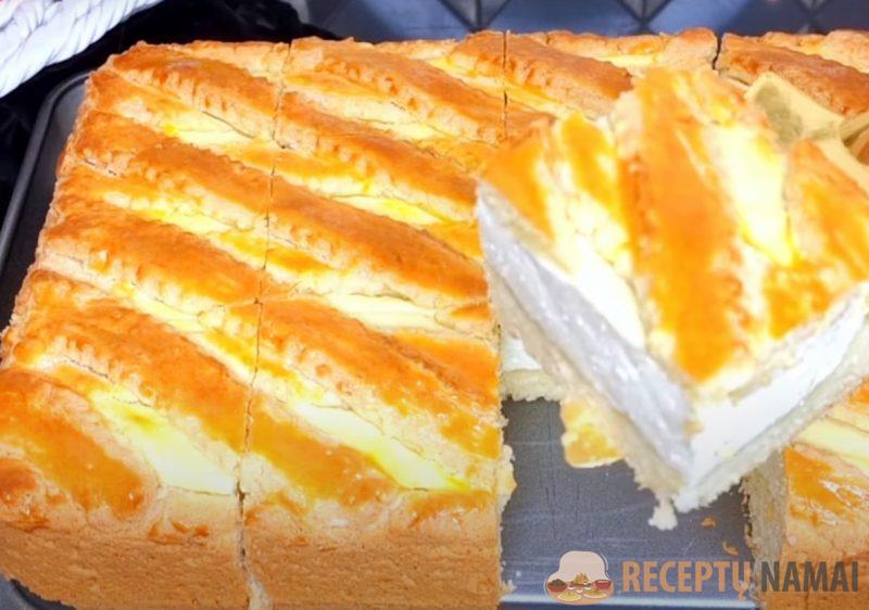 Тесто будет словно облако. Натуральный рецепт вкусного творожного пирога