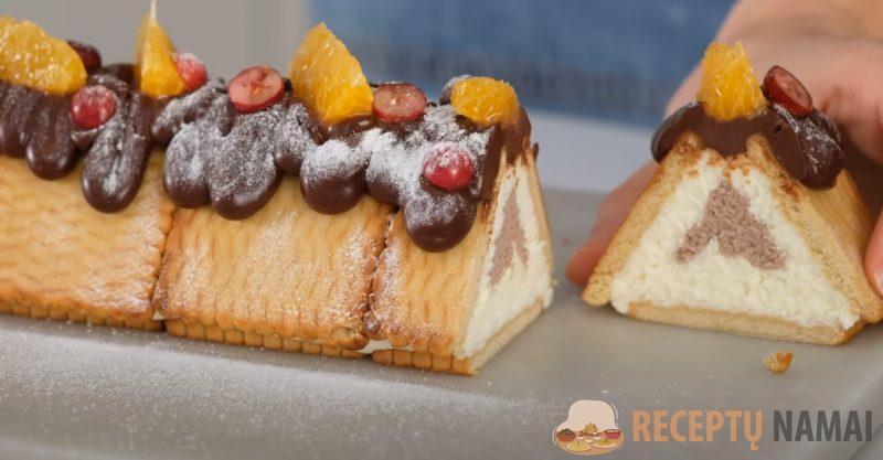 Новогодний десерт за 5 минут. Самый простой рецепт: без духовки и желатина