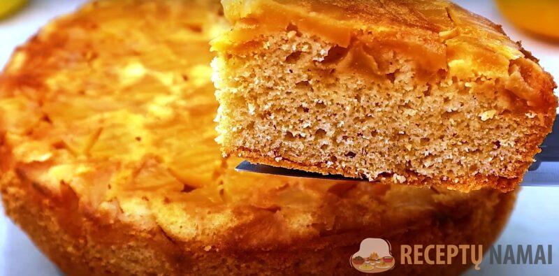 Всего 1 стакан овсяных хлопьев и 3 яблока. Немецкий яблочный пирог