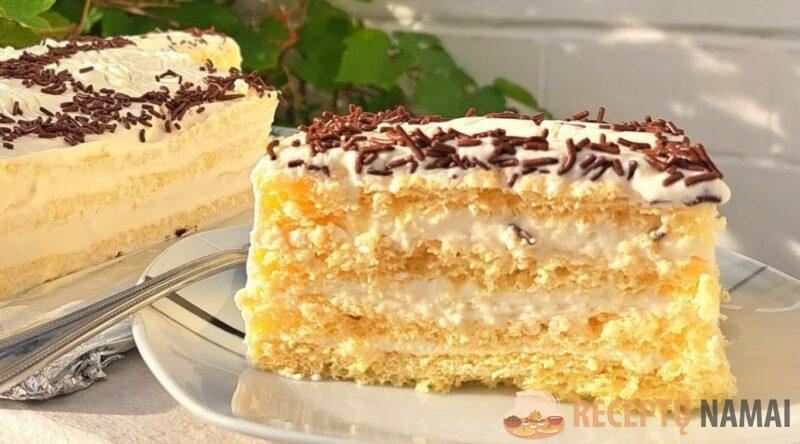 Необычайно нежный и вкусный. Торт "Молочная девочка" - без раскатки коржей за 30 минут