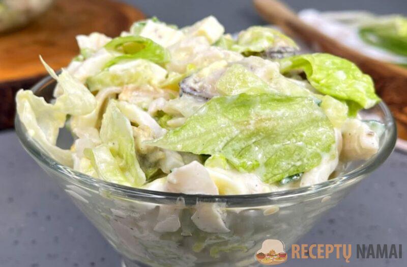 Можно есть даже на ночь. Легкий и полезный салат за 5 минут: вечером больше не переедаю