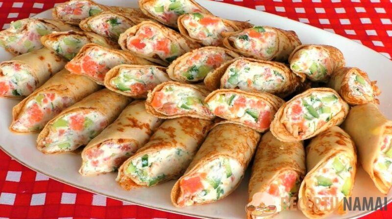 Тонкие блины с вкусной начинкой. Рецепт на Масленицу и Прощёное Воскресенье