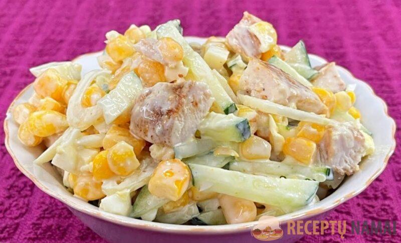 Ресторанный салат за 15 минут. Пока гости его не съедят, на другие блюда не смотрят: простой рецепт