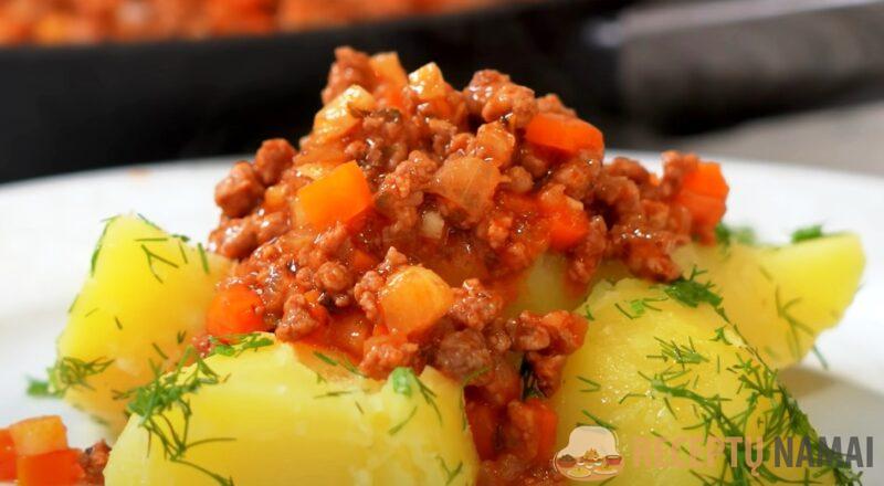 Вкусно, даже через экран. Обалденный рецепт из фарша и картошки на обед или ужин